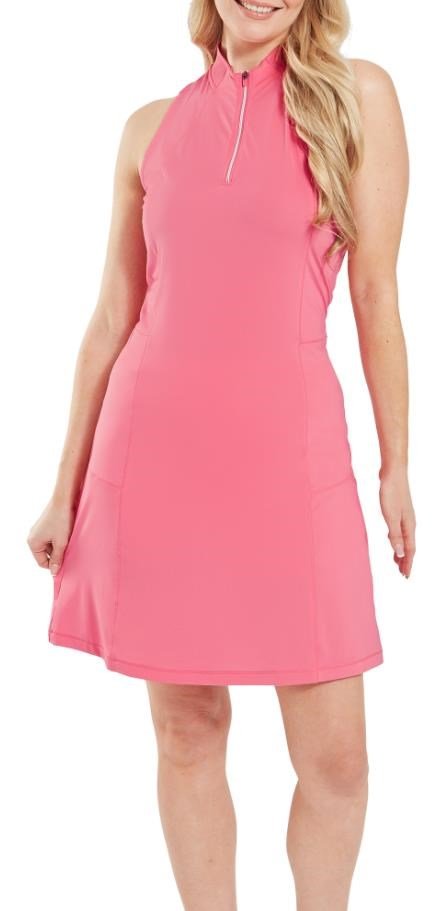 FootJoy 1/4-Zip Sleeveless abito da donna, pink lemonade