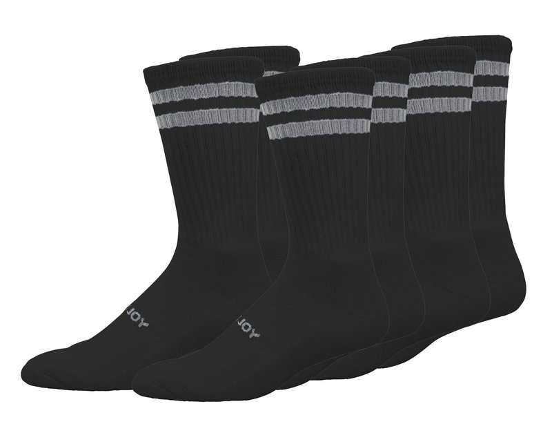 FootJoy Comfortsof Crew calzini da uomo, neri, EUR 39-46 (3pairs)