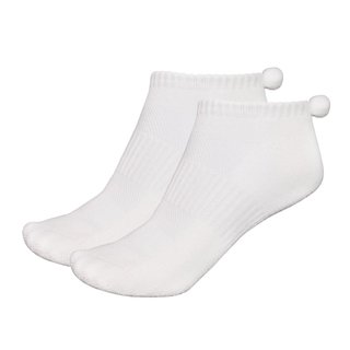 FootJoy ProDry Pom-Pom calzini da donna, bianco/bianco