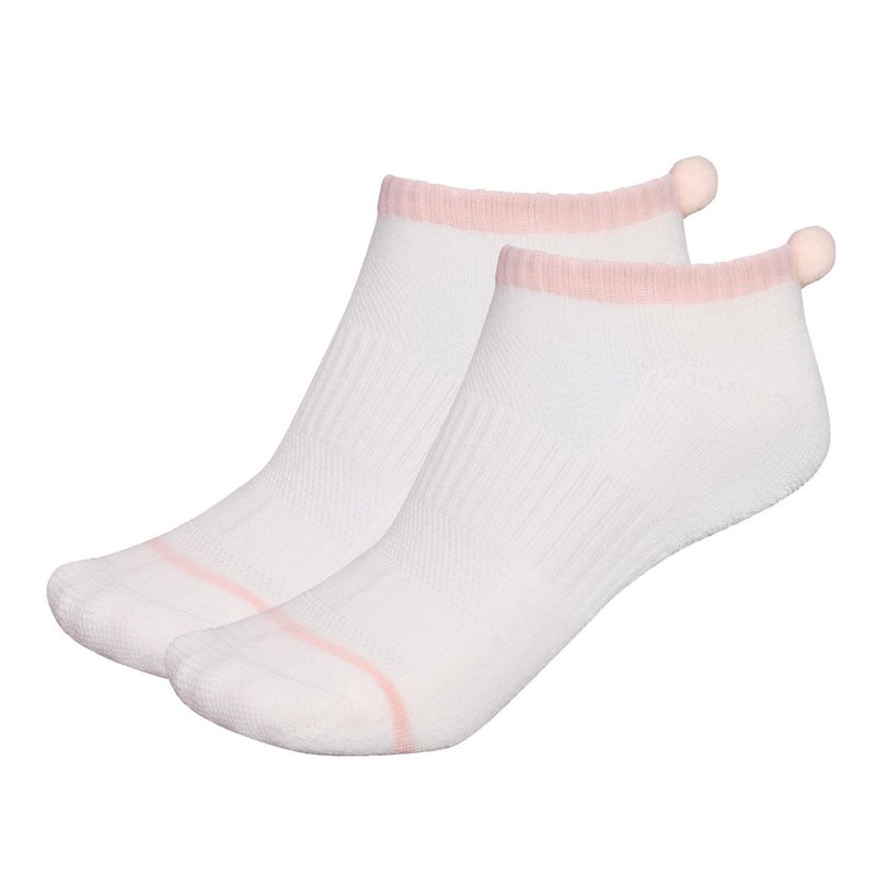 FootJoy ProDry Pom-Pom calzini da donna, bianco/rosa, UK 6-9 (paio)