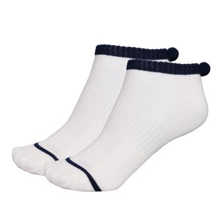 FootJoy ProDry Pom-Pom calzini da donna, bianco/navy