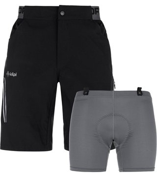 Kilpi Trackeer-M pantaloncini ciclismo da uomo, neri