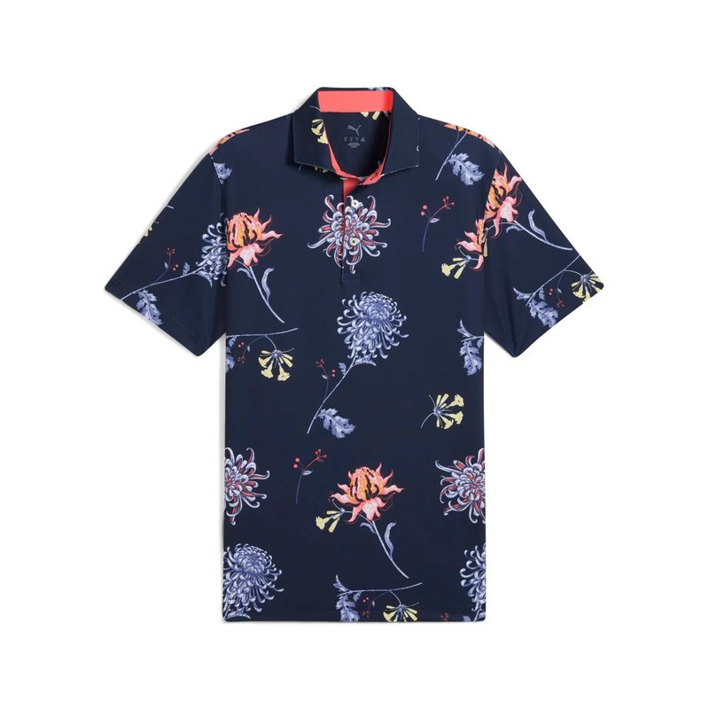 Puma Mattr Dahlia polo da uomo, deep navy/blue horizon