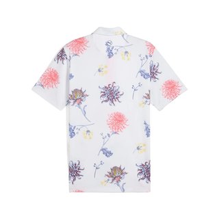 Puma Mattr Dahlia polo da uomo, white glow/peach frost