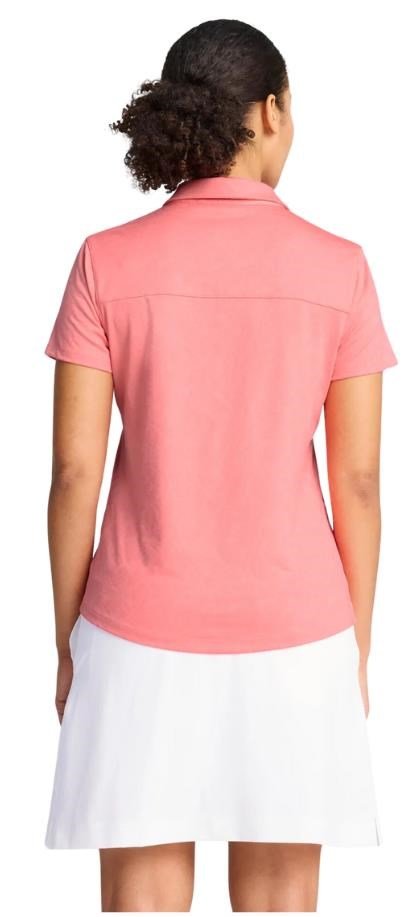 Puma MATTR Lianas Jacquard polo da donna, peach frost
