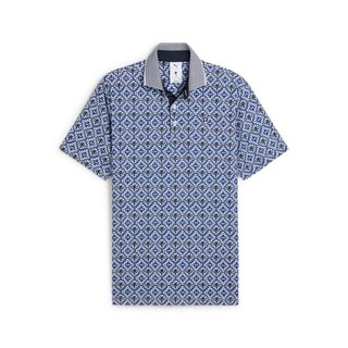Puma X PTC Tile polo uomo, white glow/deep navy