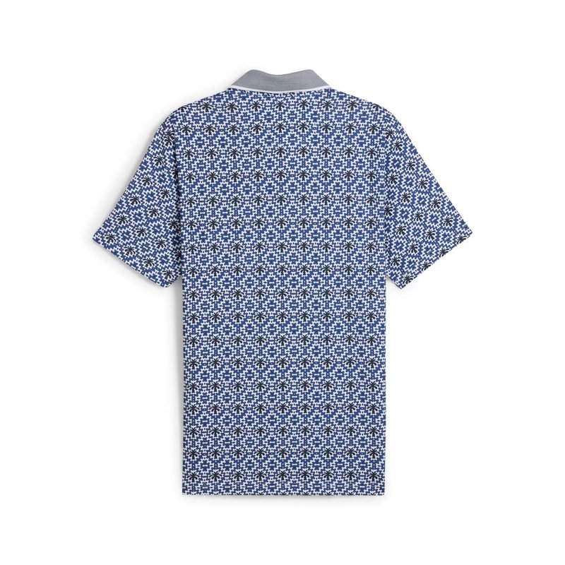 Puma X PTC Tile polo uomo, white glow/deep navy