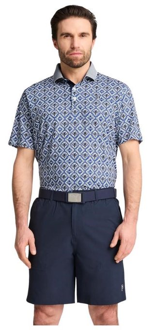 Puma X PTC Tile polo uomo, white glow/deep navy