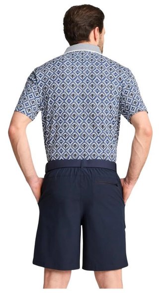 Puma X PTC Tile polo uomo, white glow/deep navy