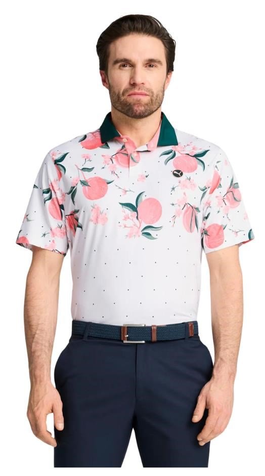 Puma MATTR Freshly Picked polo uomo, glow/pink fruit