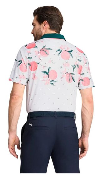 Puma MATTR Freshly Picked polo uomo, glow/pink fruit