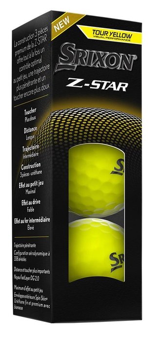 Srixon Z-STAR palline da golf, gialle