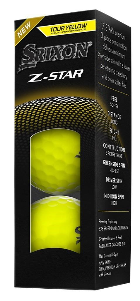 Srixon Z-STAR palline da golf, gialle