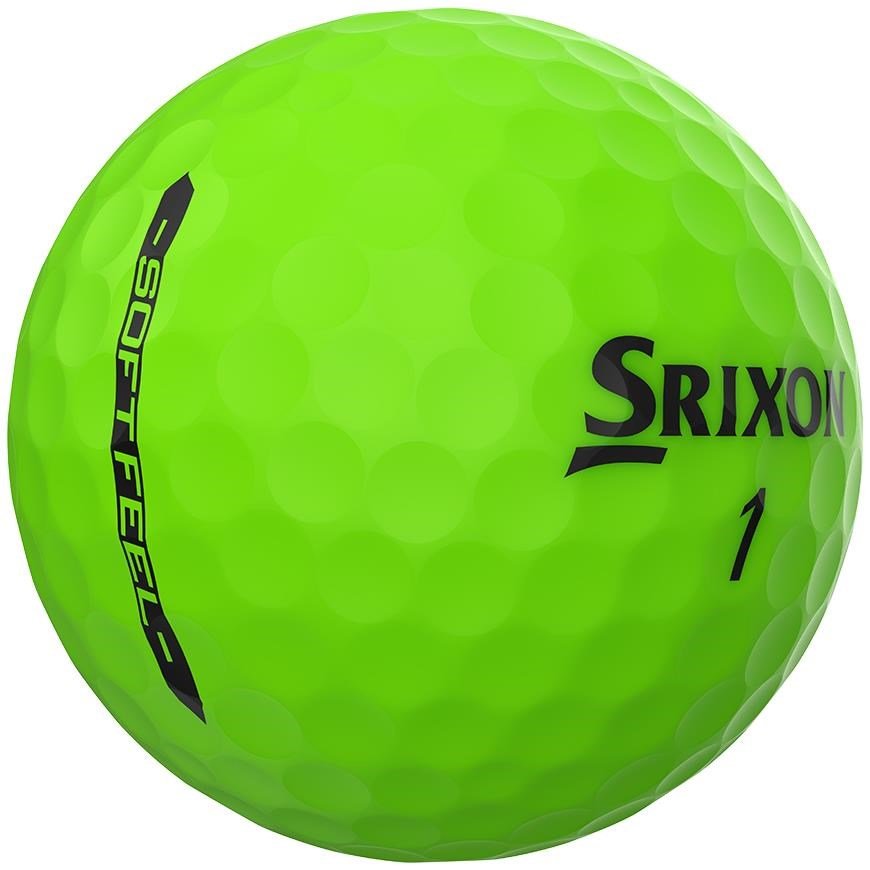 Srixon Soft Feel Brite palline da golf, verdi