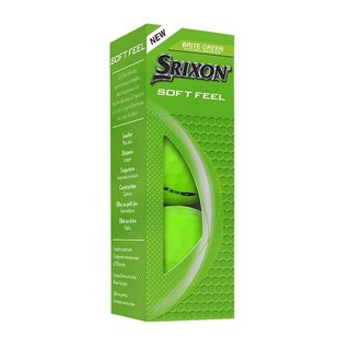 Srixon Soft Feel Brite palline da golf, verdi