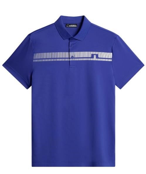 J.Lindeberg Klas polo da uomo, clematis blue