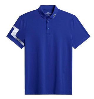 J.Lindeberg Heath Strike polo uomo, clematis blue