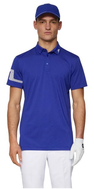 J.Lindeberg Heath Strike polo uomo, clematis blue