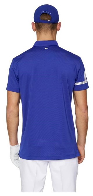 J.Lindeberg Heath Strike polo uomo, clematis blue
