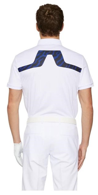 J.Lindeberg KV Print polo da uomo, tour tiger clematis