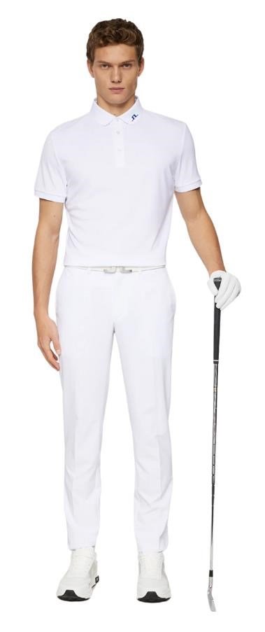 J.Lindeberg KV Print polo da uomo, tour tiger clematis