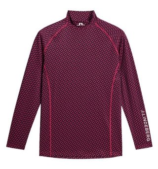 J.Lindeberg Ello Compression Print maglia termica da uomo, tour geo navy