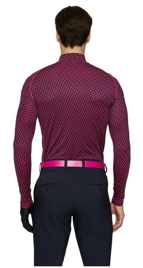 J.Lindeberg Ello Compression Print maglia termica da uomo, tour geo navy