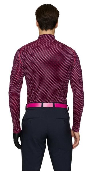J.Lindeberg Ello Compression Print maglia termica da uomo, tour geo navy