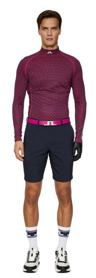 J.Lindeberg Ello Compression Print maglia termica da uomo, tour geo navy