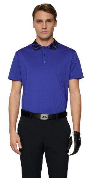 J.Lindeberg Karter polo da uomo, clematis blue