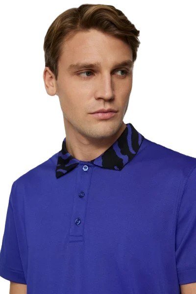 J.Lindeberg Karter polo da uomo, clematis blue