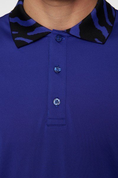 J.Lindeberg Karter polo da uomo, clematis blue