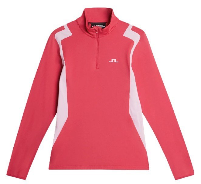 J.Lindeberg Mae Quarter Zip Mid felpa donna, azalea