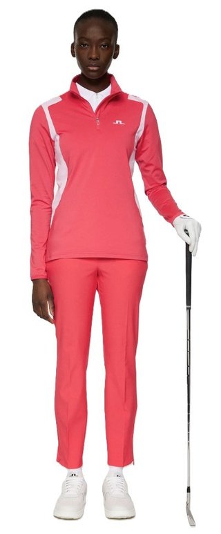 J.Lindeberg Mae Quarter Zip Mid felpa donna, azalea