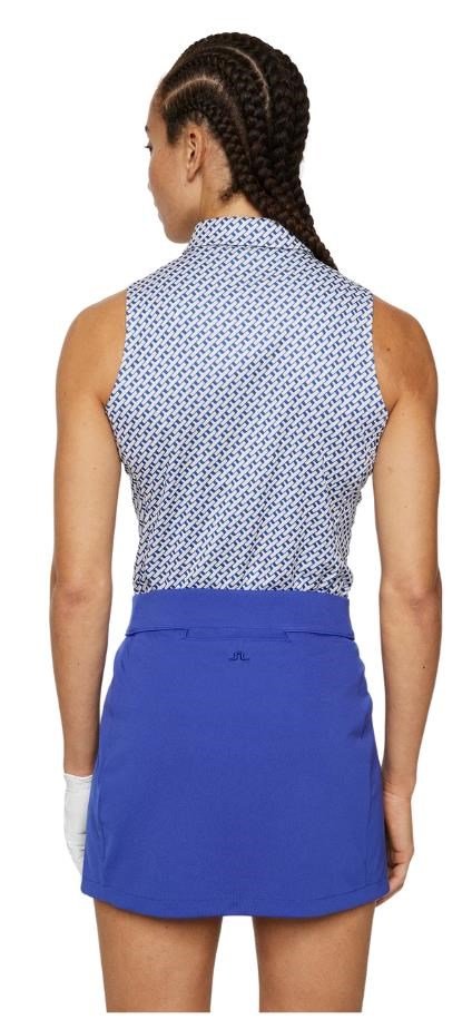 J.Lindeberg Dena Print Sleeveless top da donna, tour geo moonbeam