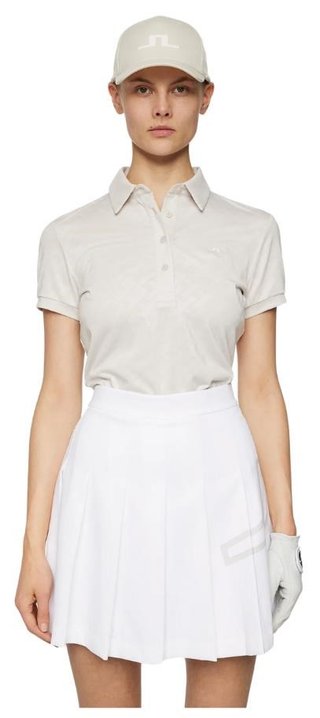 J.Lindeberg Alaya Jacquard polo da donna, moonbeam