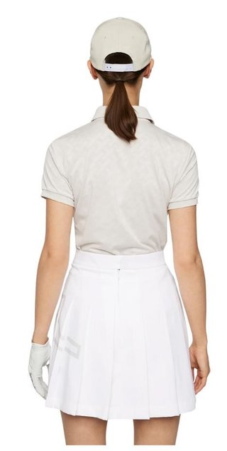 J.Lindeberg Alaya Jacquard polo da donna, moonbeam