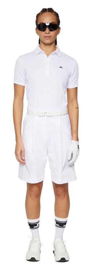 J.Lindeberg Izara polo da donna, bianco