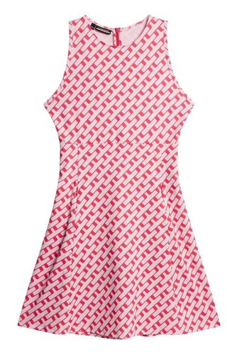 J.Lindeberg Cora Print vestito da donna, tour geo pink