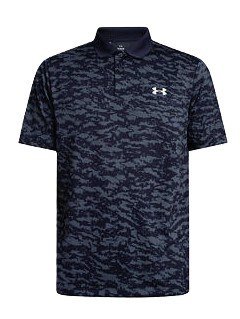 Under Armour Matchplay Printed polo da uomo, midnight navy