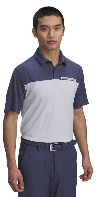 Under Armour T2G Color Block polo uomo, downpour gray
