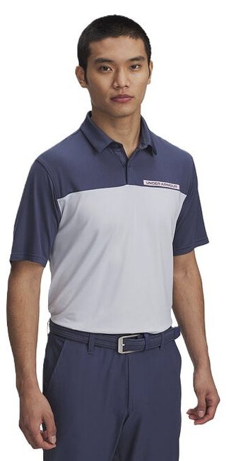Under Armour T2G Color Block polo uomo, downpour gray