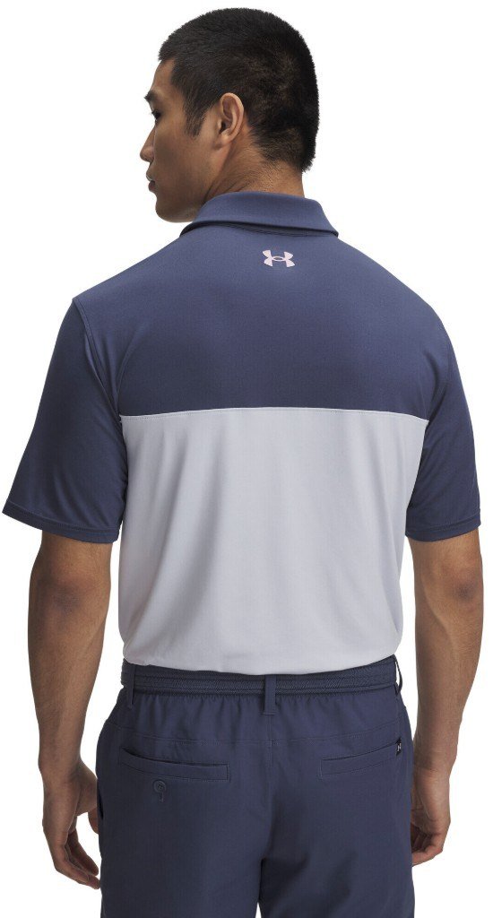 Under Armour T2G Color Block polo uomo, downpour gray