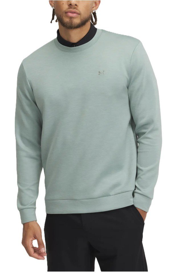 Under Armour Drive Midlayer Crew felpa da uomo, silica green