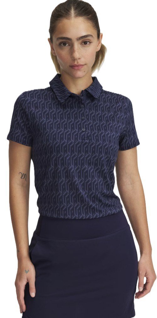 Under Armour Playoff 3.0 Printed polo da donna, midnight navy