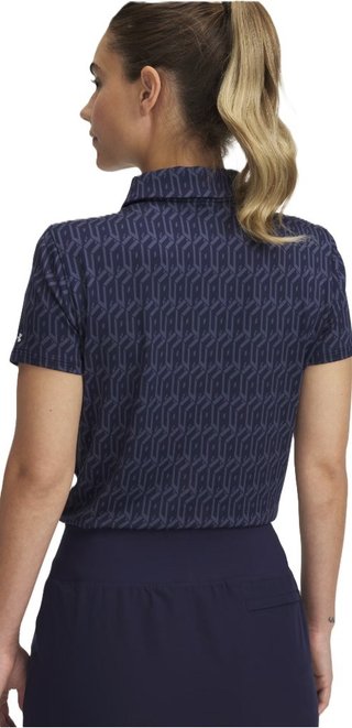 Under Armour Playoff 3.0 Printed polo da donna, midnight navy