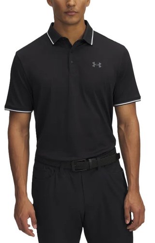 Under Armour Playoff 3.0 Rib polo uomo, nero