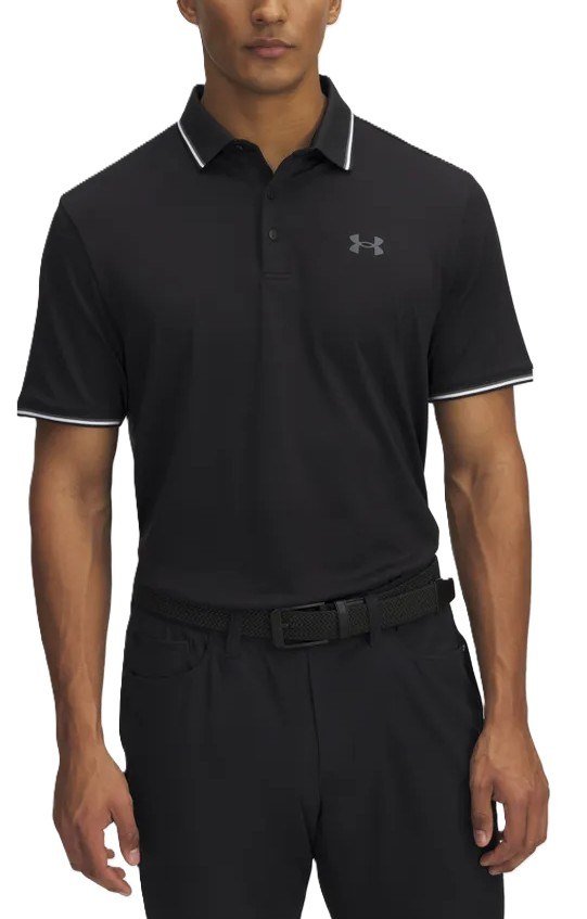 Under Armour Playoff 3.0 Rib polo uomo, nero