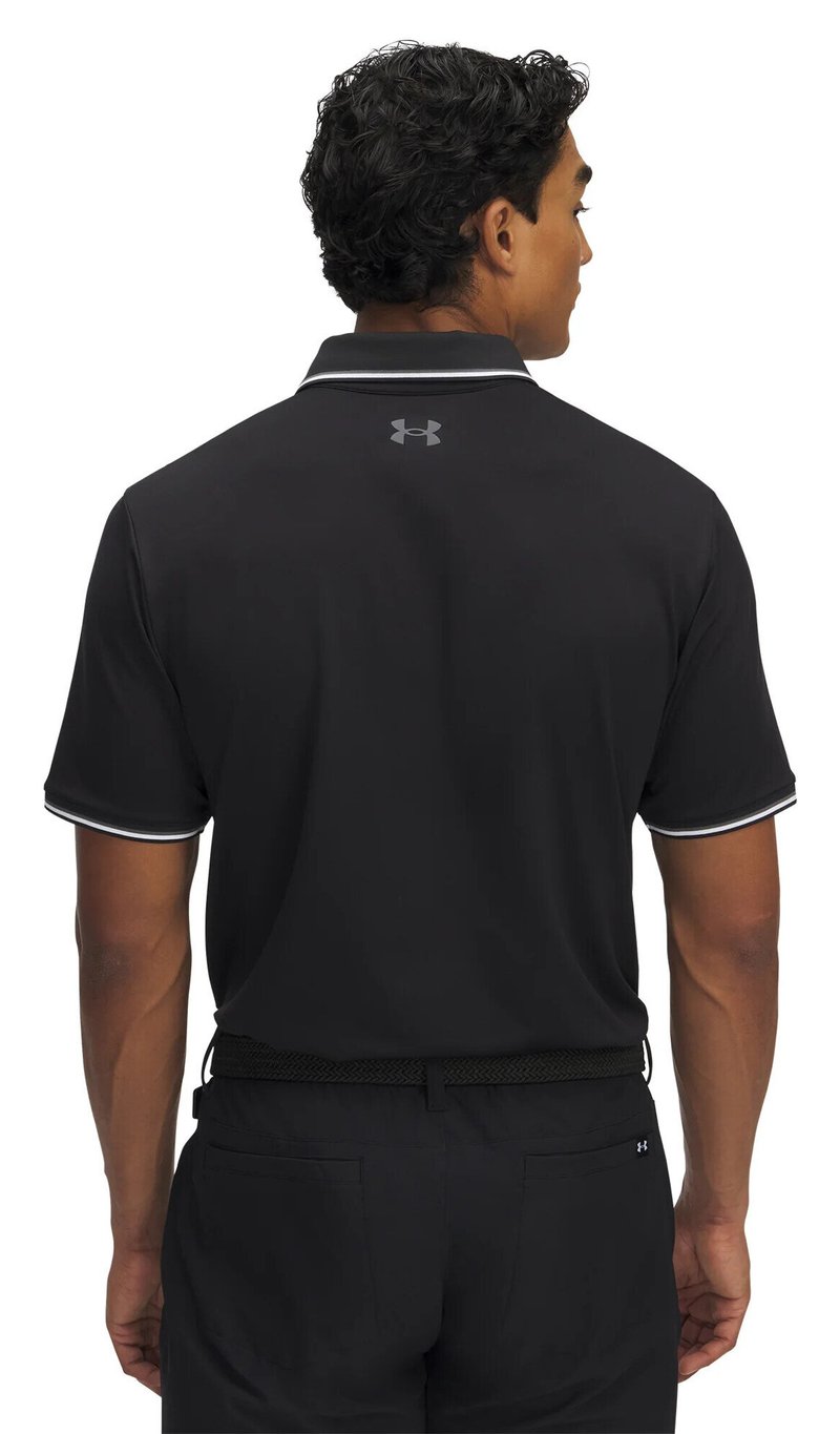 Under Armour Playoff 3.0 Rib polo uomo, nero