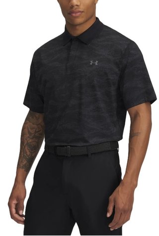 Under Armour Drive Chill Printed polo da uomo, nero